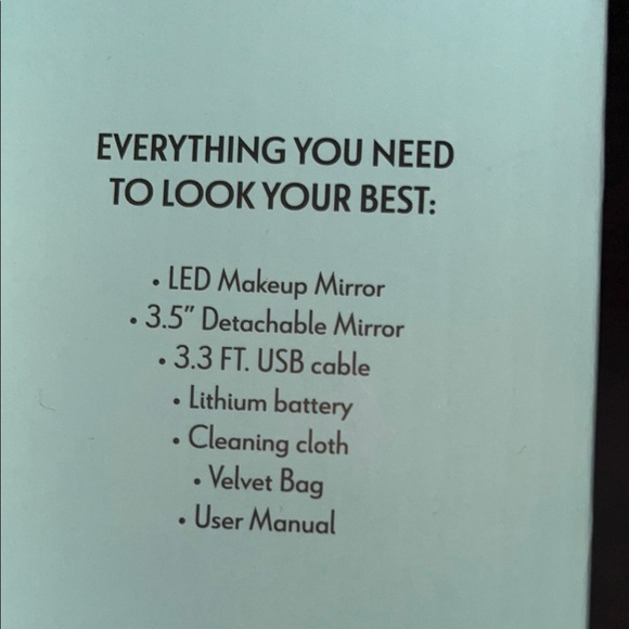 🆕 Peace & Clover HD Glass LED Makeup Mirror - Picture 10 of 13